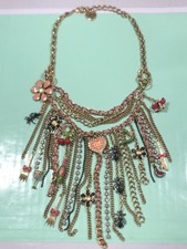 Betsey Johnson Vintage Summer Picnic Statement Necklace 