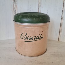 Vintage Biscuit Barrel Tin