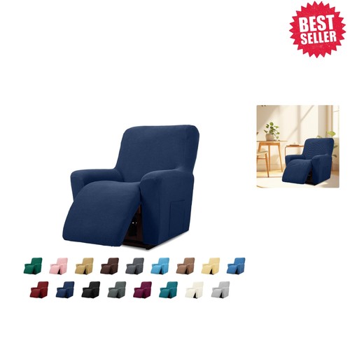 Washable navy recliner - washable,