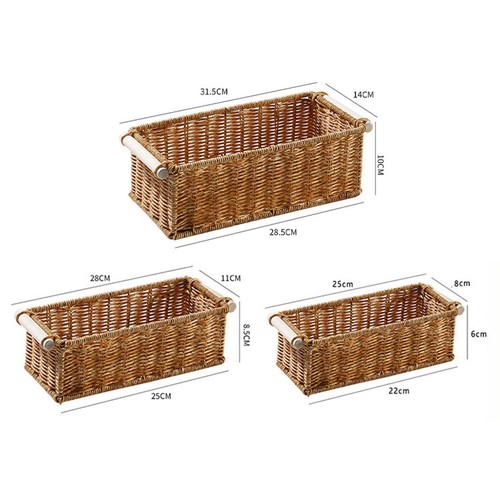 Rattan baskets with handles - baskets,
