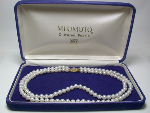 Vintage mikimoto double strand - vintage,