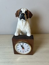 1998 Michael Park Signed Scottish Terrier Dog Mantel Desk Clock Figurine