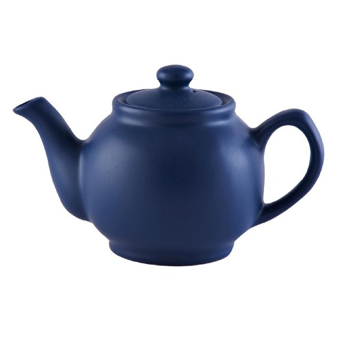Stoneware teapot navy blue - stoneware,