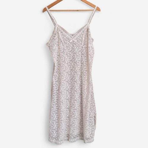 Vintage off white lace - , slip
