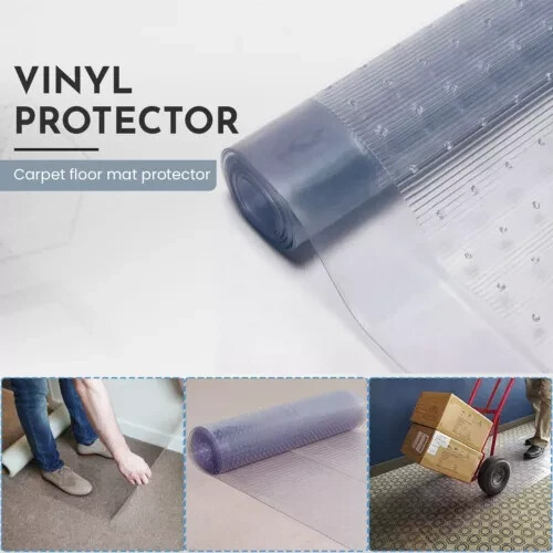 Vinyl plastic carpet protector - carpet,