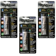 3 x 2oz Cargo Quiksteel Reinforced Steel Epoxy Putty Car Repair Weld Adhesive