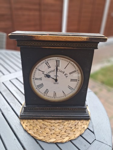 Vintage colonial clock - colonial, co