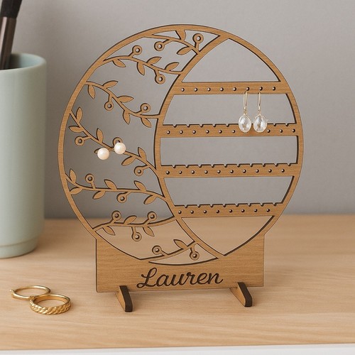 Personalised wooden jewelry - personalised,
