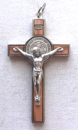 Benedict crucifix olive - benedict,