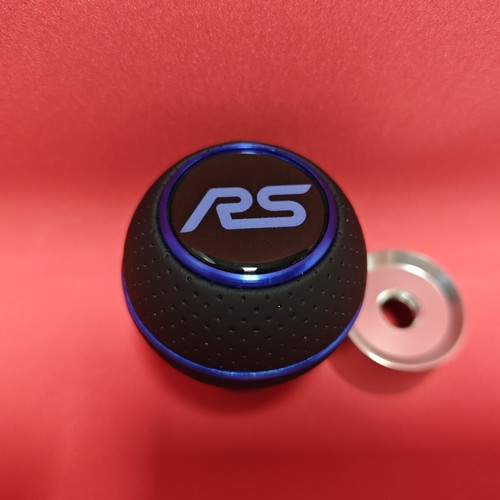 Blue leather sport shift gear - leather,