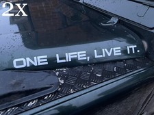 ONE LIFE LIVE IT  Defender Bonnet sticker Decal Camel Trophy Graphics Land Rover
