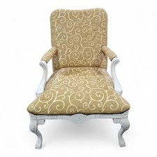 Antique style carved armchair