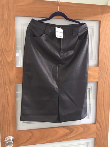 Faux leather next skirt size - next,