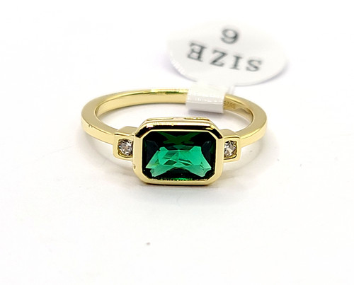 Emerald green gemstone 925 - green,