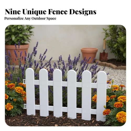 Plastic garden fence easy - plastic,