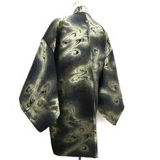 10189D5 Silk Vintage Japanese Kimono Haori Jacket Ryusui