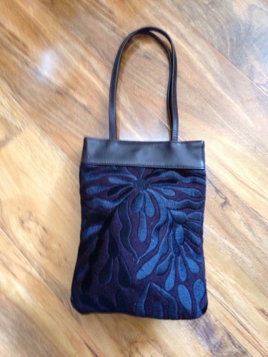 Brown wool mix - evening, bag