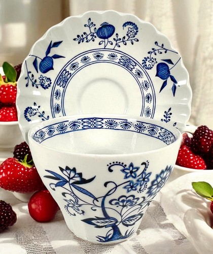 Meakin blue nordic onion - j&g,