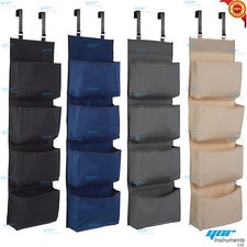 4 Tier Door Over Door Hanging Hook Organiser Shoes Storage Pockets Wardrobe Unit
