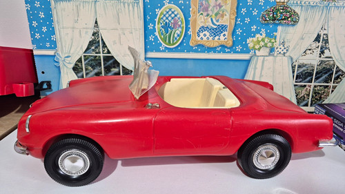 Sindy doll red sports - red, mgb
