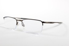 Oakley Eyeglasses Barrelhouse 0.5 Men Pewter Semi-Rimless Titanium Frames 53 mm