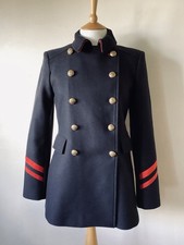 ZARA NAVY BLUE WOOL BLEND