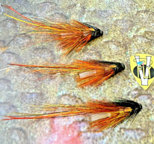 3 V Fly 3/4 Inch Wille Gunn Pot Belly Pig Shrimp Salmon Tube Flies & Hooks