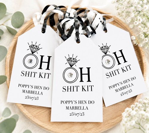 Hangover kit tags - 15, x