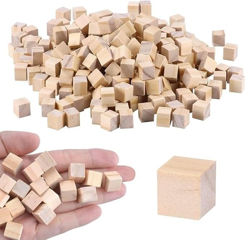 300 pcs small wooden cubes - 300,