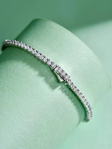 Diamond tennis bracelet lab - diamond,