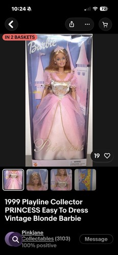 Mattel 1999 barbie princess - mattel,