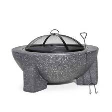 MgO Fire Pit, Round with BBQ