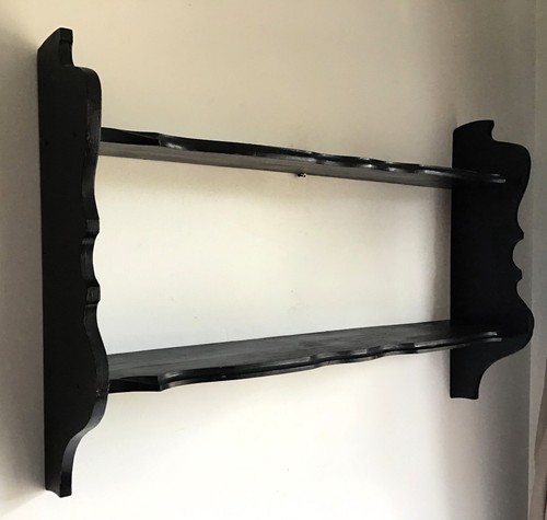 Vintage french black - black, painted