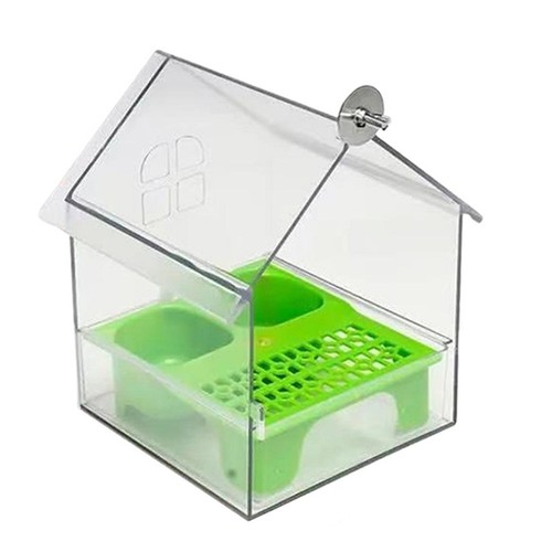 Bird house feeder finches - 1x(bird,