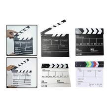Film Movie Clapboard Clapper Board Slate Compact Clapperboard for Video