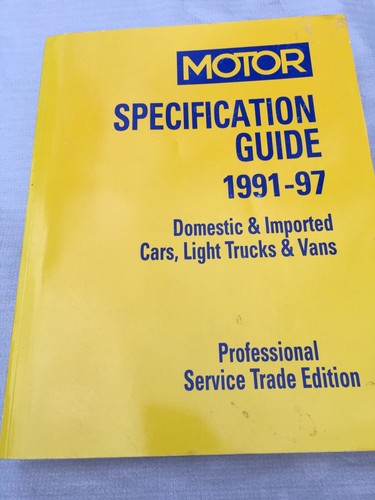 Motor specification guide