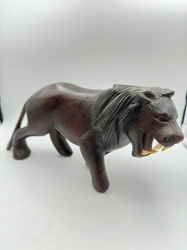 Roaring lion wood art - roaring,