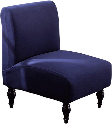Navy stretch slipper chair - navy,