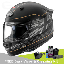 Arai Quantic Motorbike Motorcycle Helmet Dark Citizen & Free Dark Visor