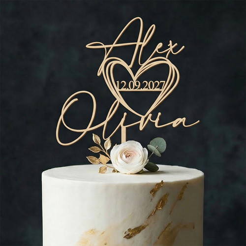 Personalised heart wedding - heart,