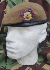 Scots Guards Officers Beret, Cap Badge & Backing New Sizes 56 - 62