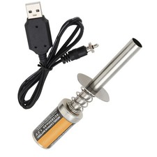 1 Pack Nitro Glow Plug Starter Gas Nitro Engine Igniter and Battery Charger