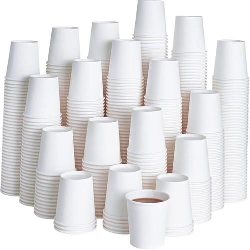 White paper cups recyclable - white,