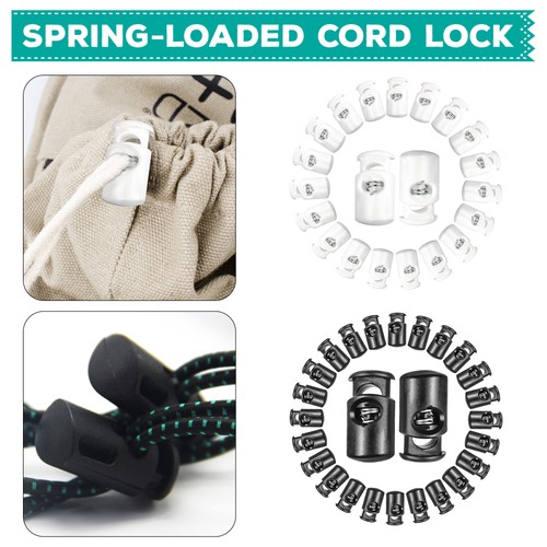 Toggles cord spring loaded - cord, spring-loaded