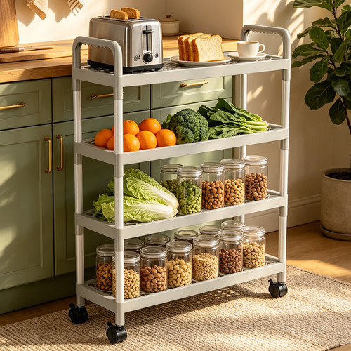 Tier trolley wheels - 4-tier,