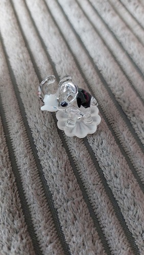 Miniature crystal elephant - crystal,