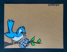 Banksy Original Dismaland  Painting 2015 with  paperwork