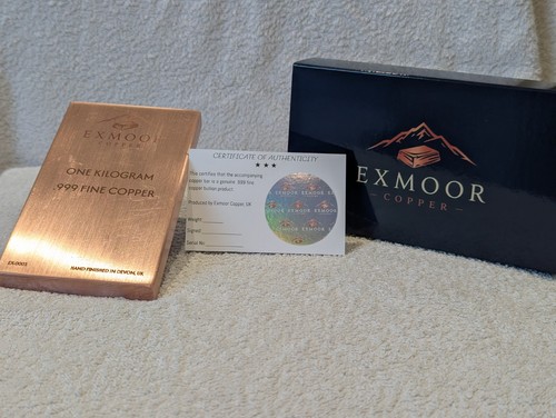1kg copper bullion bar - bullion,