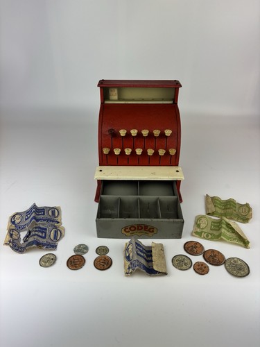 Vintage codeg metal cash till - vintage,