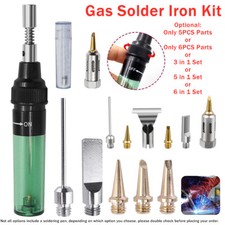 Cordless Gas Blow Torch Ignition Butane Gas Soldering Iron Kit Welding Tool Set